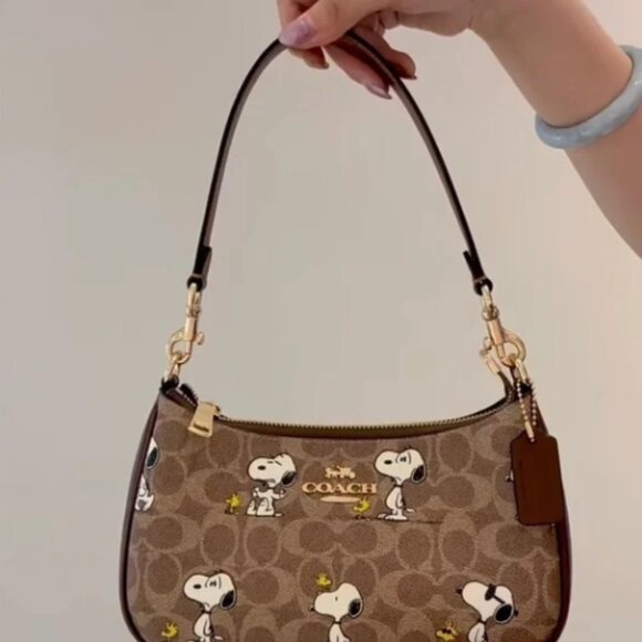 Coach Brown Snoopy Women's Bag - Picture 3 of 6